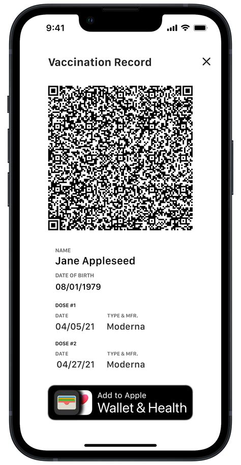 add smart health card to apple health|apple wallet health records.